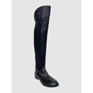 Tory Burch Simone Over The Knee Boots Black Size 7